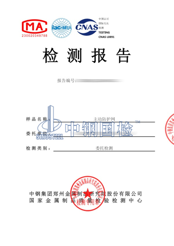 主動(dòng)防護(hù)網(wǎng)檢測報(bào)告